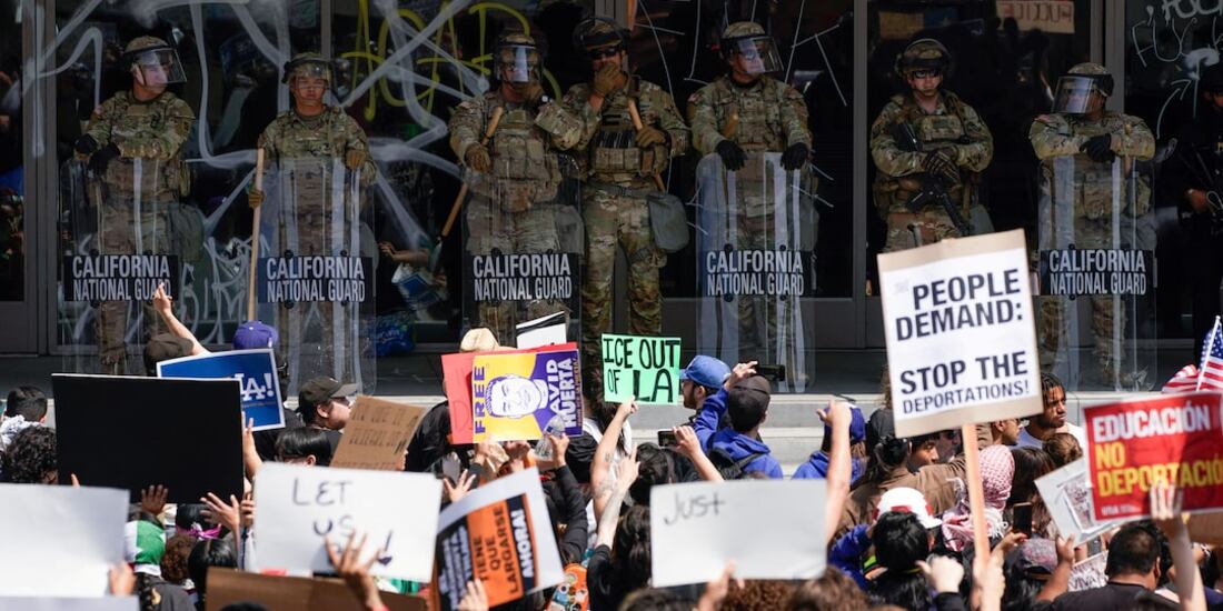 Guardia Nacional fue desplegada en Los Ángeles por Donald Trump.