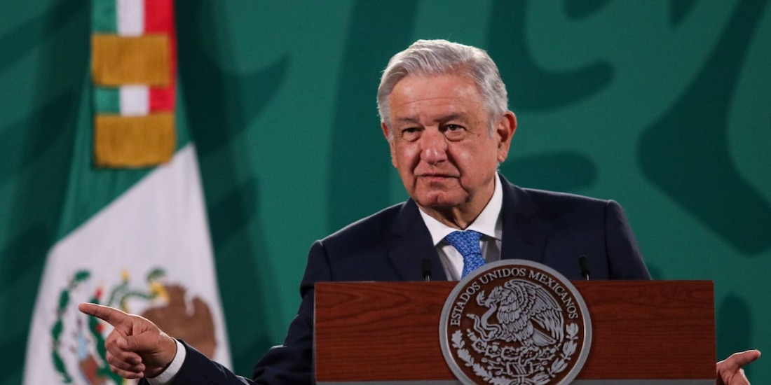 El Presidente Andrés Manuel López Obrador (AMLO), el 12 de marzo de 2021.
