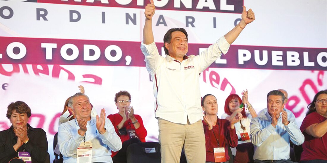 El dirigente de Morena durante el Congreso Nacional, el sábado pasado.