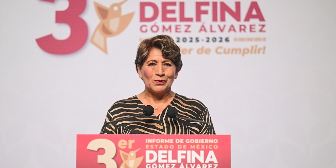 El anuncio del programa trienal de infraestructura urbana, movilidad y bienestar social fue encabezado por la gobernadora Delfina Gómez Álvarez.