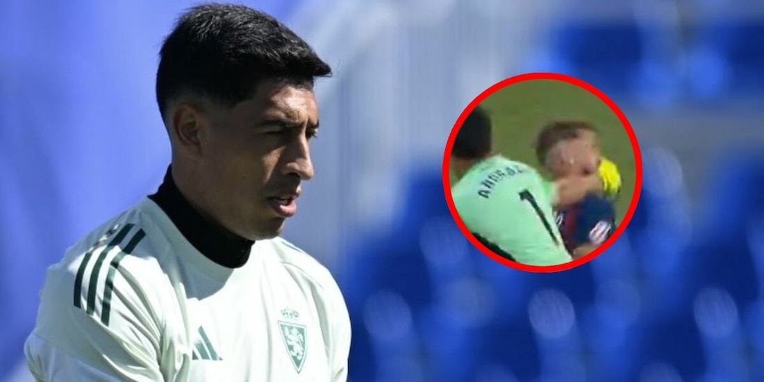 Esteban Andrada ofreció disculpas tras su puñetazo en el juego entre Real Zaragoza y Huesca.