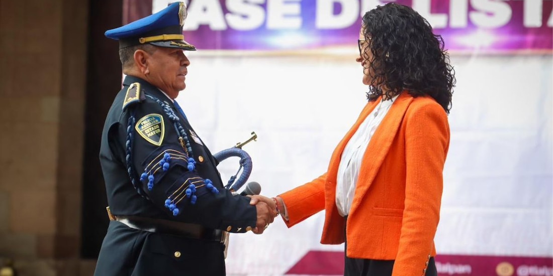 Mando de Seguridad con la alcaldesa Gaby Osorio.