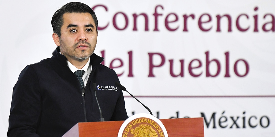 EFRAÍN Morales, de Conagua, ayer.