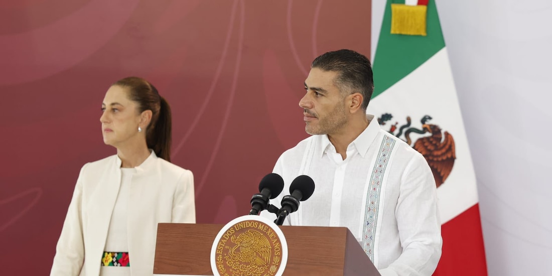 Omar García Harfuch participó en la Conferencia del Pueblo del Gobierno federal.