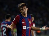João Félix del Barcelona celebra tras anotar el primer gol de la goleada de su equipo ante el Real Betis en la Liga española el sábado 16 de septiembre del 2023.