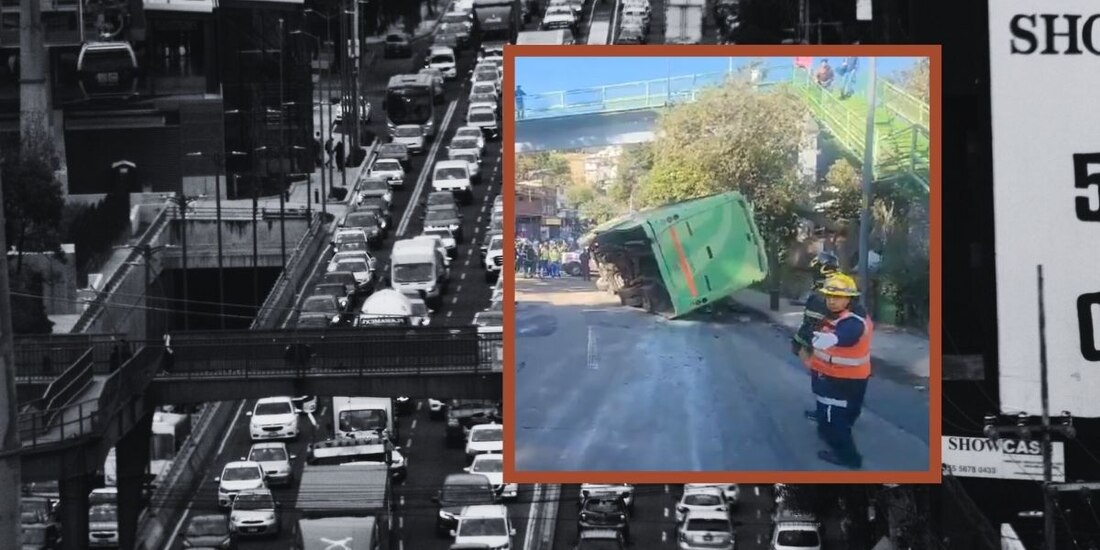 Accidente en la México - Cuernavaca.