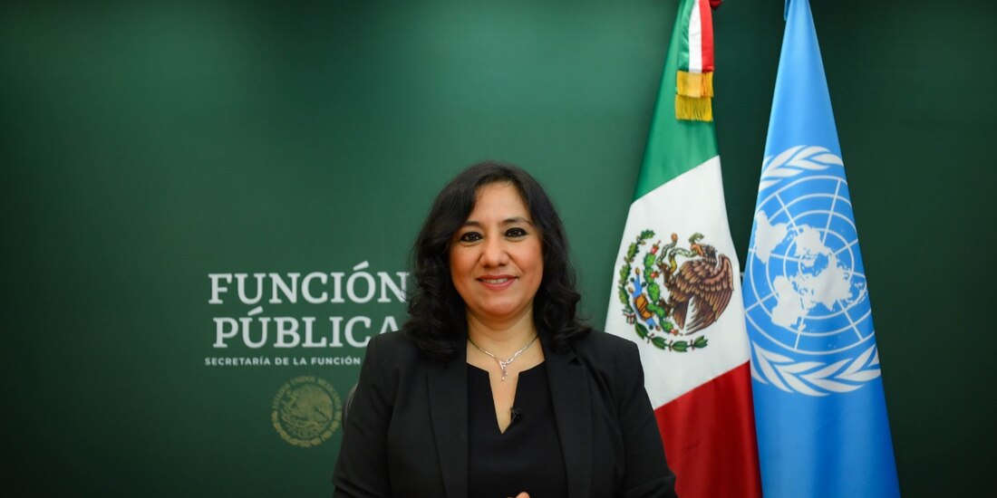 Irma Eréndira Sandoval, titular de la Secretaría de la Función Pública.