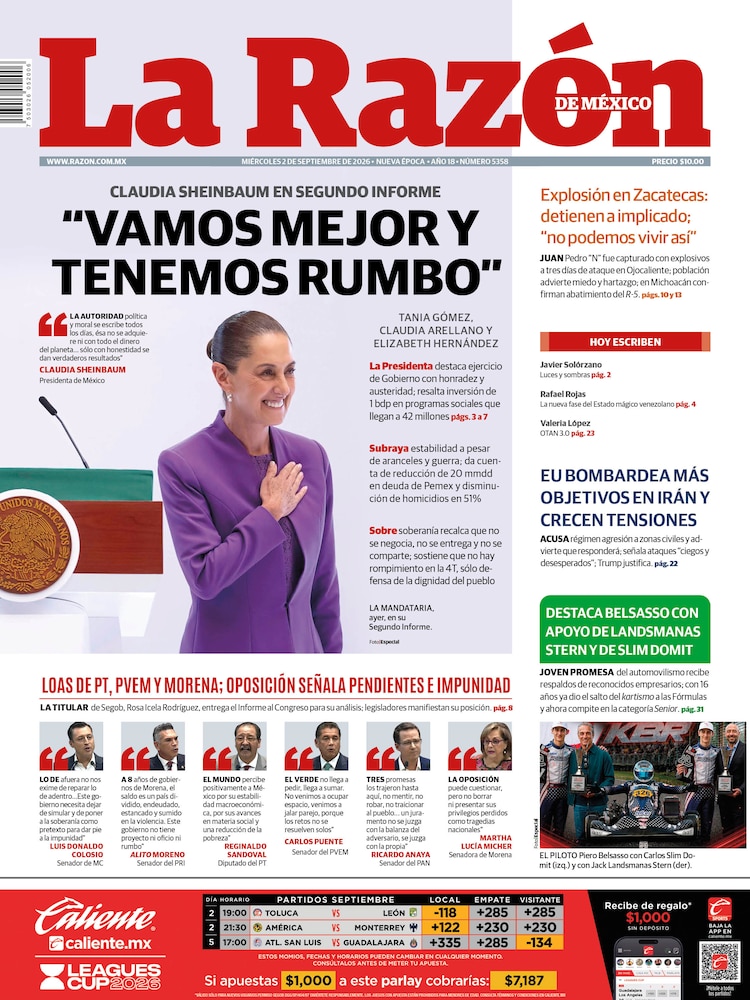 La Razón 02 Septiembre 2026