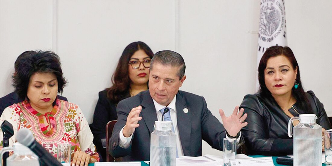 Giovani Gutiérrez, alcalde de Coyoacán, ayer en el Congreso de la CDMX.
