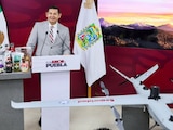Alejandro Armenta presentó nueva tecnología aérea de seguridad en Puebla.