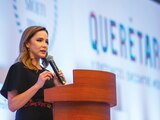 Mariela Morán, secretaria de Turismo de Querétaro, presente en el Tianguis Turístico.