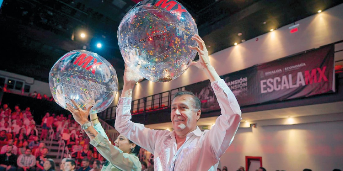 Participantes en el programa Escala MX ayer, durante el evento de presentación de apoyo a emprendedores.