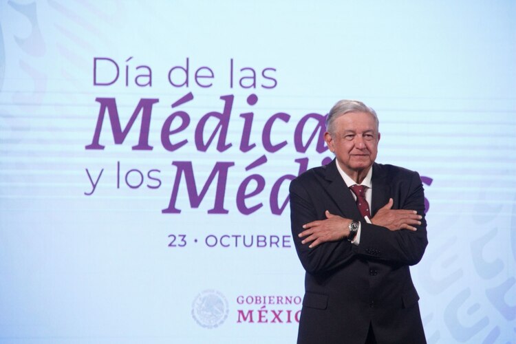 El presidente de México, Andrés Manuel López Obrador, el 23 de octubre de 2020.