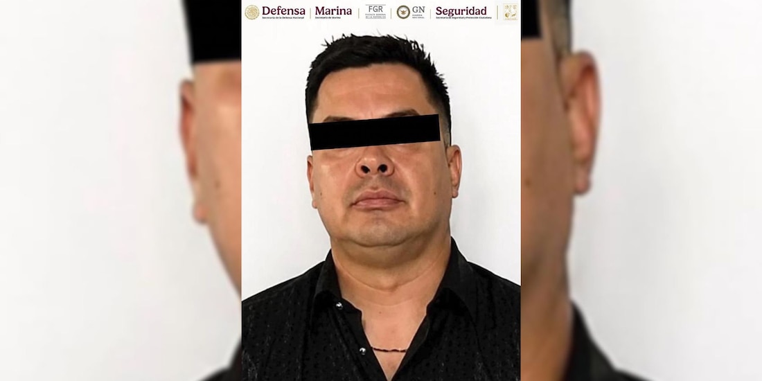 Autoridades federales detienen a Hugo "N", alias "El 01".