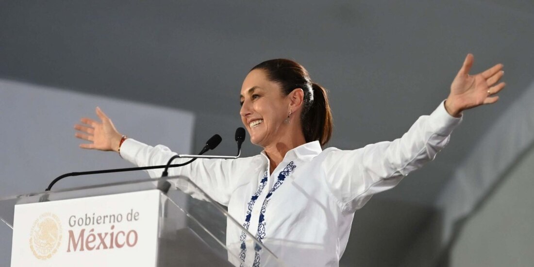 ‘México no está en venta’, afirma Claudia Sheinbaum desde Veracruz.