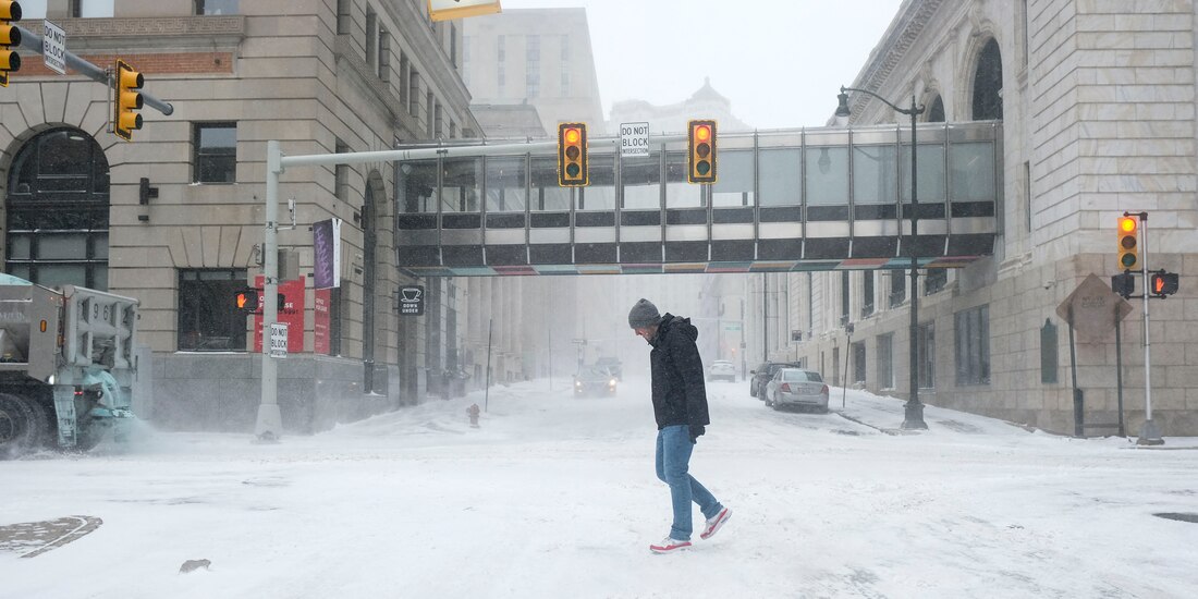 Afectaciones por nieve en EU previo al invierno.
