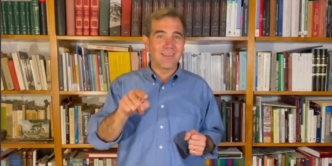 Lorenzo Córdova, durante su mensaje semanal.