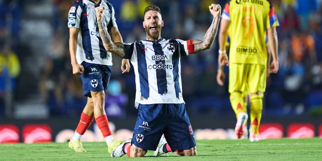Sergio Ramos en un duelo de Monterrey