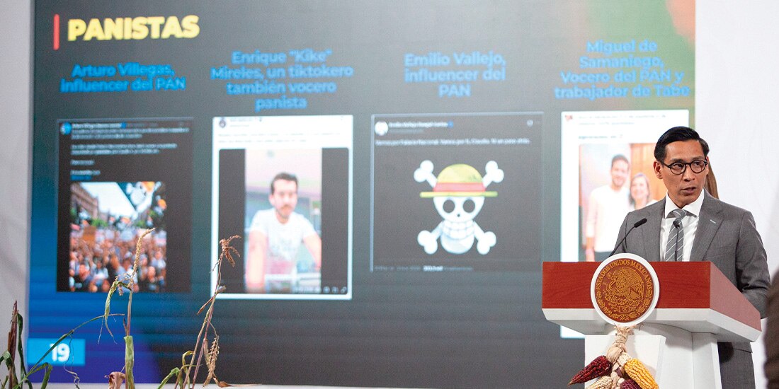 MIGUEL ELORZA, titular de la sección Infodemia, en conferencia el 13 de noviembre.