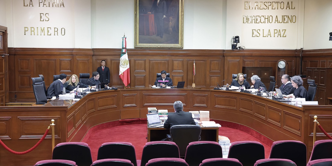 Pleno de la SCJN durante una sesión pública, en una fotografía ilustrativa.