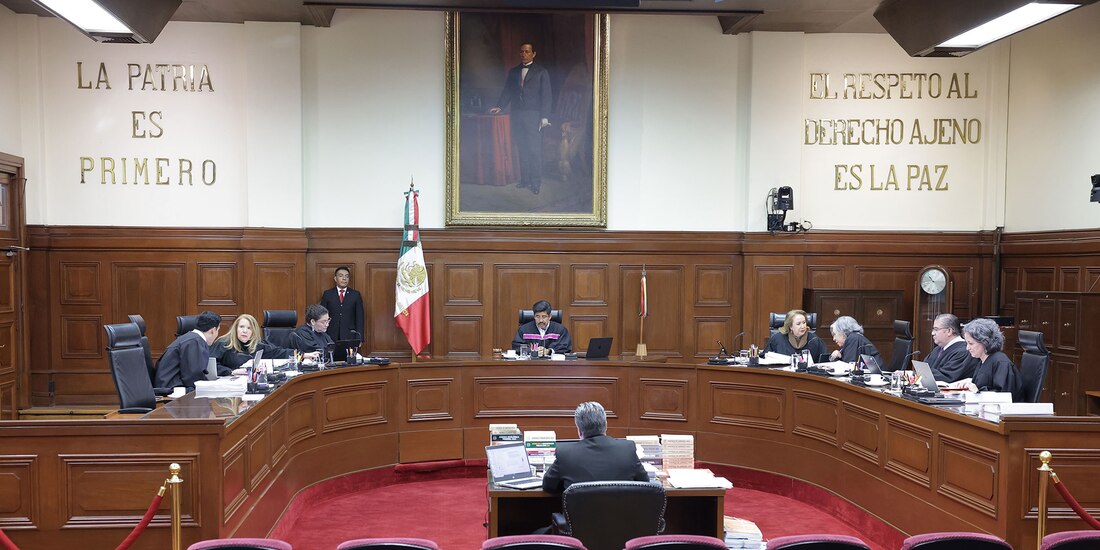 Pleno de la SCJN durante una sesión pública, en una fotografía ilustrativa.