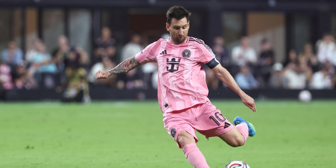 Lionel Messi en un partido con el Inter Miami