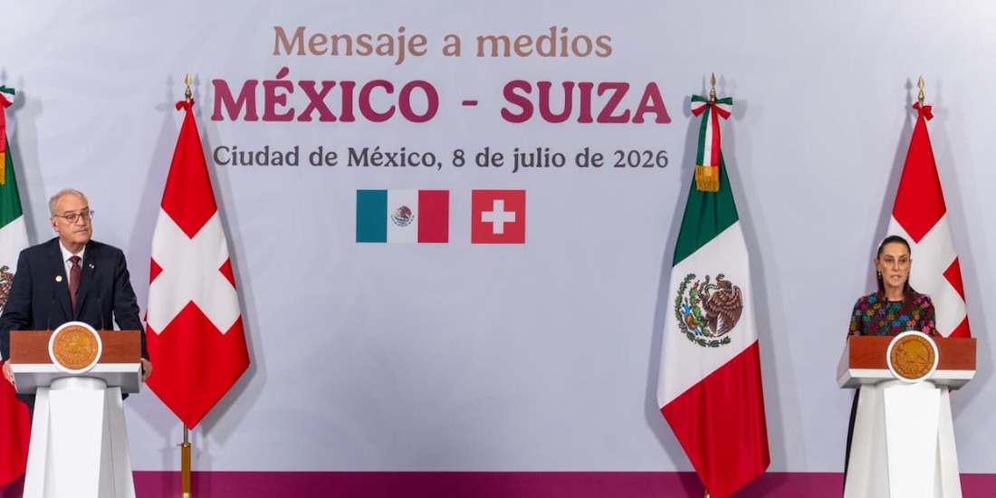 Conferencia de prensa este día en Palacio Nacional.