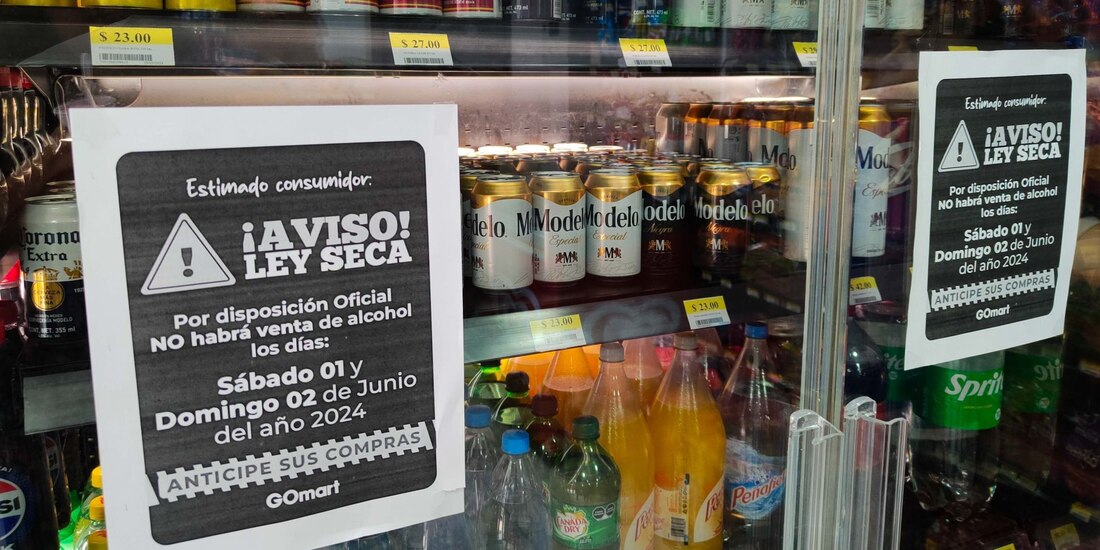 Aspecto de cómo se aplicó la Ley Seca en las elecciones de 2024.