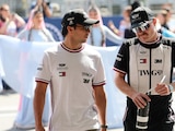 Checo Pérez y su compañero, Valtteri Bottas, en el Gran Premio de Azerbaiyán de F1