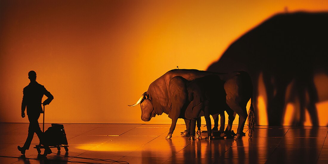El toro es un elemento esencial de la puesta en escena.