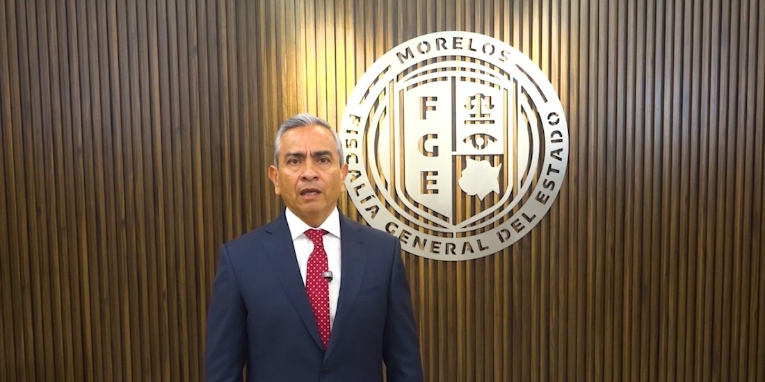 Mensaje del Fiscal de Morelos.