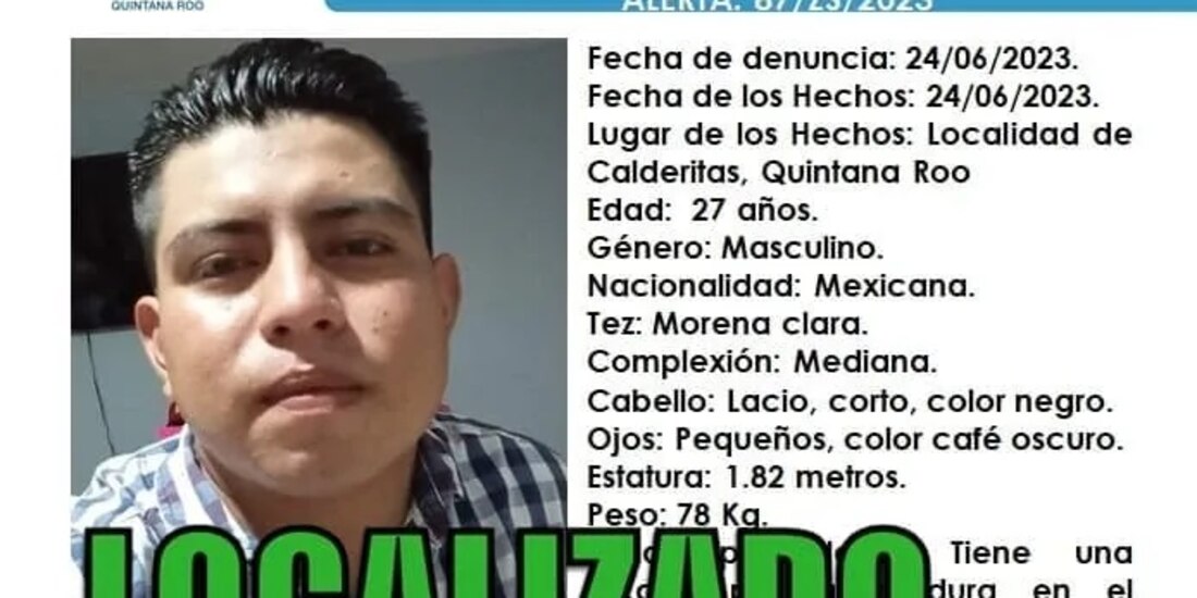 Marco Antonio Rodríguez se encontraba desaparecido.