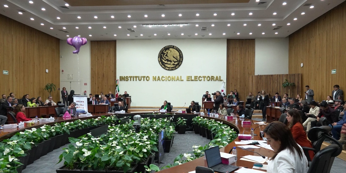 Sesión del Consejo General del INE, en una fotografía ilustrativa.