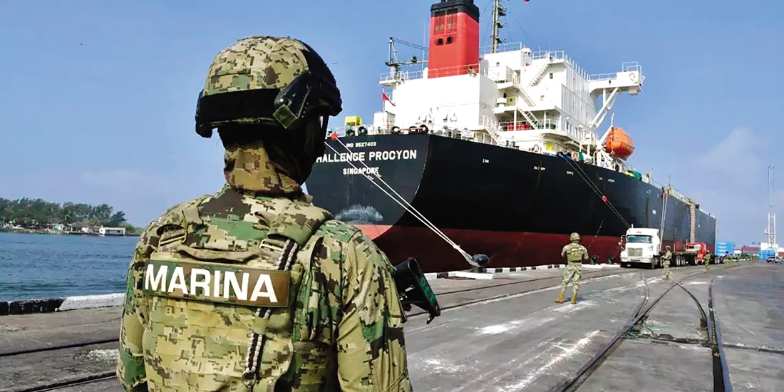 Incautación de un buque con hidrocarburos en Tamaulipas, el pasado 31 de marzo.