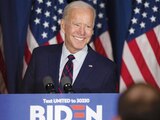Joe Biden en un informe el día 3 de Noviembre en la noche