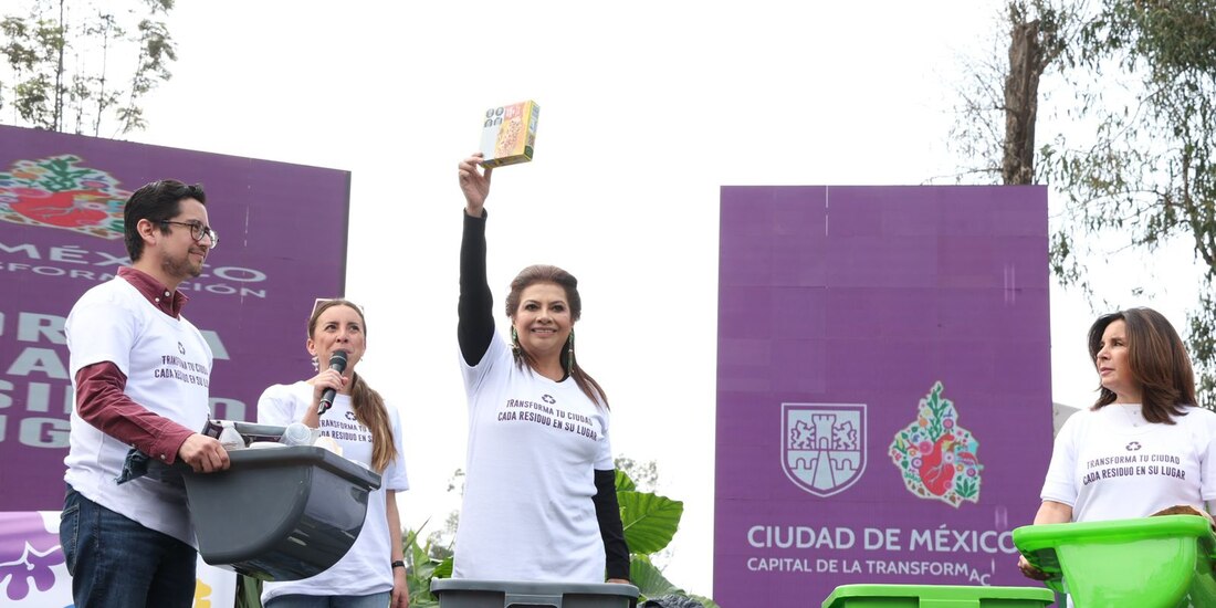 Autoridades anuncian inversión de 500 millones de pesos para plantas de composta y la renovación de la flota de camiones de limpia.