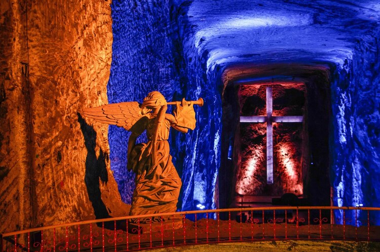 Interior de la Catedral de Sal de Zipaquira.