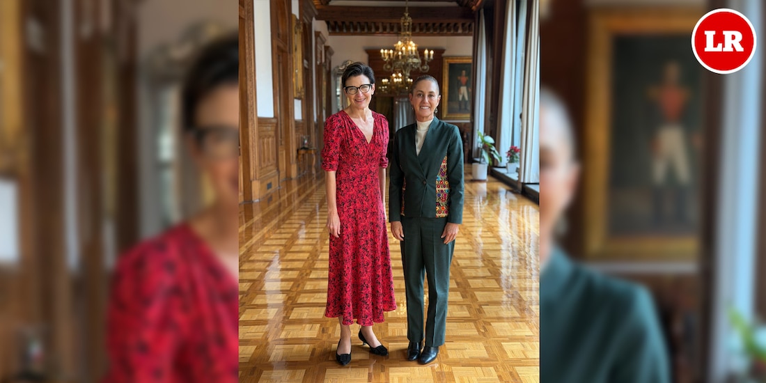 La Presidenta Claudia Sheinbaum junto a la CEO de Citi, Jane Fraser.