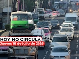 Revisa el Hoy No Circula para este jueves 16 de julio de 2026 en la Zona Metropolitana del Valle de México.