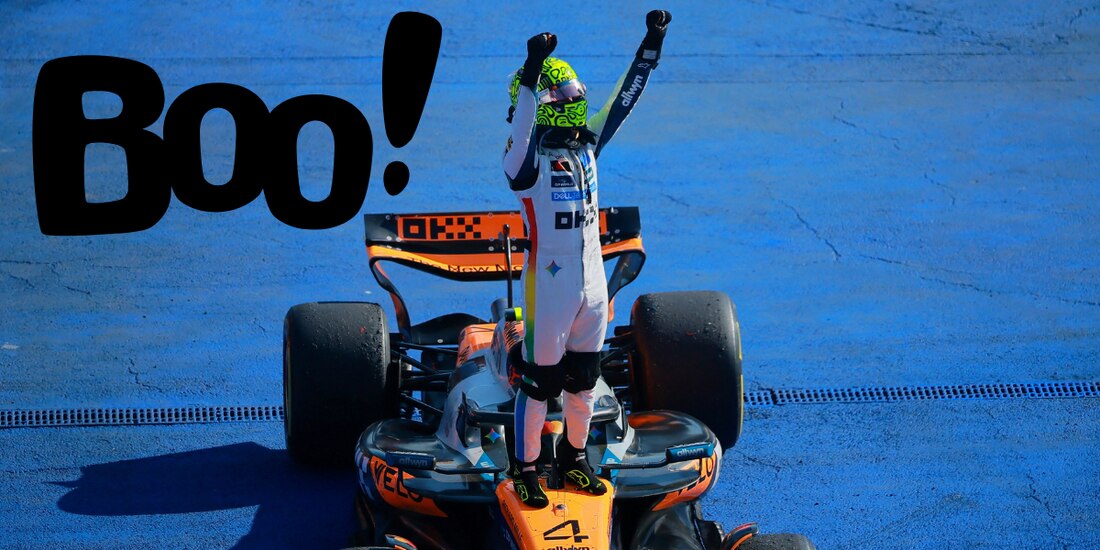 El público abucheó a Lando Norris luego de su triunfo en el Gran Premio de México de F1.