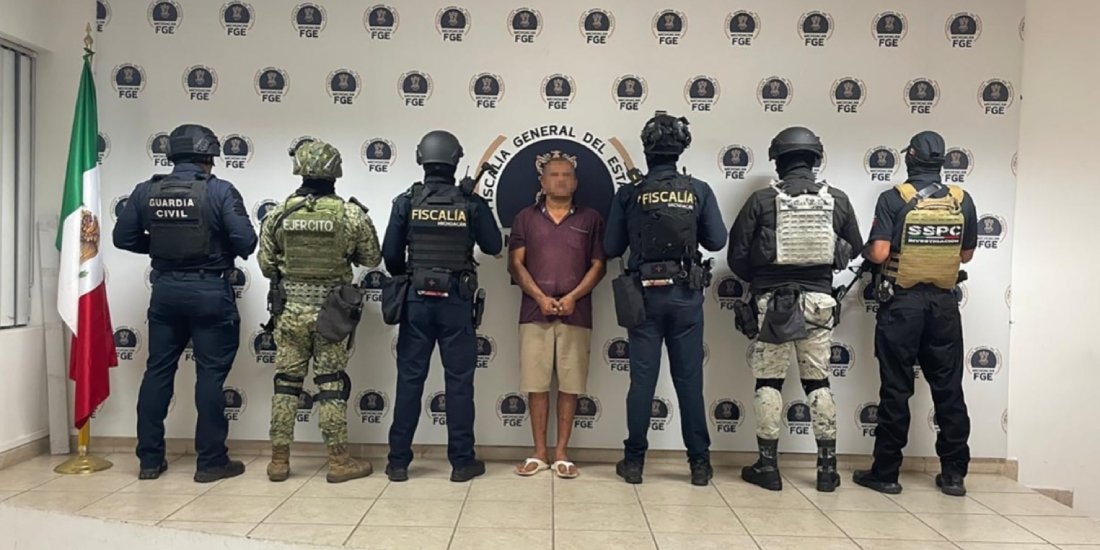 Cae sujeto por el homicidio de una agente del Ministerio Público en Lázaro Cárdenas, Michoacán.