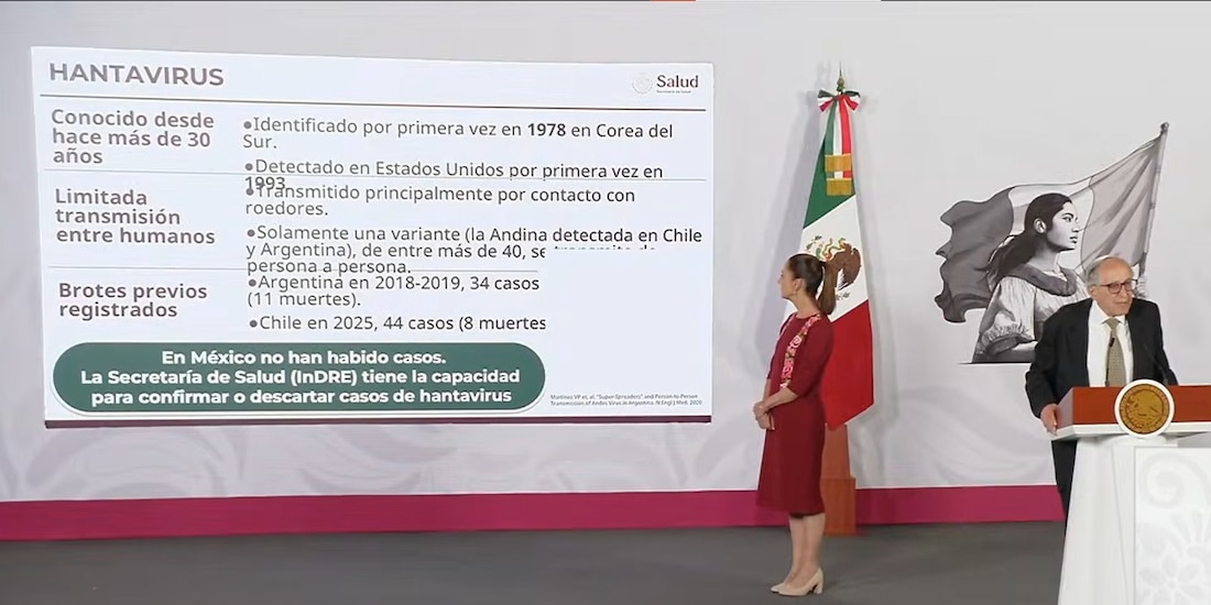 El Secretario de Salud federal este martes en Palacio Nacional.