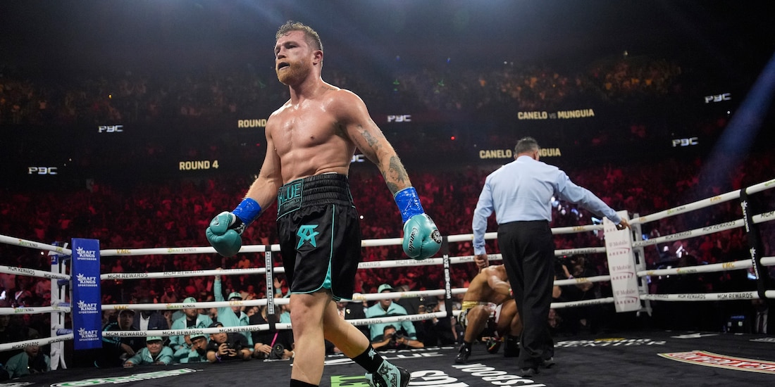 Saúl 'Canelo' Álvarez después de vencer a Jaime Munguía el pasado 4 de mayo en Las Vegas.