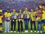 El América le recibió a los atletas de París 2024 en el estadio Azul.