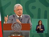 Andrés Mnauel López Obrador, presidente de México, en Palacio Nacional este martes 19 de enero del 2021.