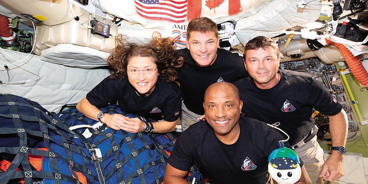 Los miembros de la tripulación Artemis II, el pasado 6 de abril