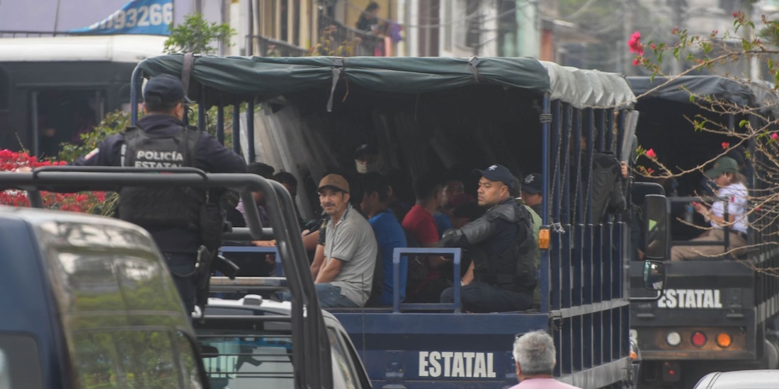 Migrantes en Veracruz en imagen de archivo