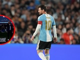 Fabio Santana canta el Himno de Argentina en la despedida de Leo Messi