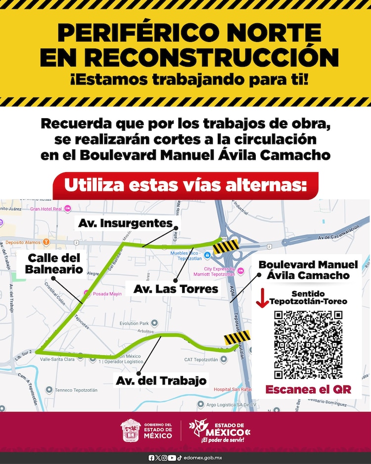 Repavimentacion del Periférico Norte