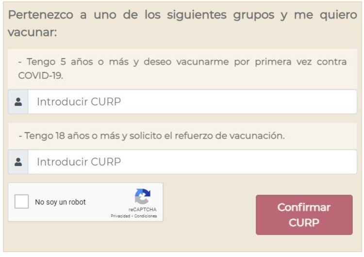 Así es el registro de Vacunación contra COVID-19 para menores de 5 años en adelante.